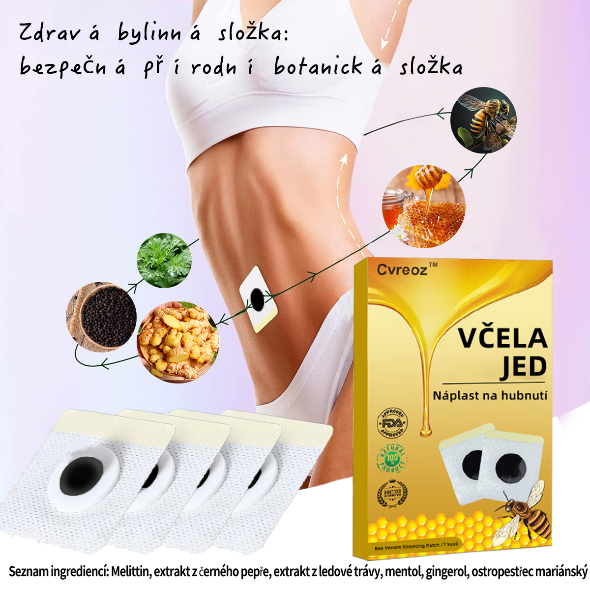 🎀🎀Cvreoz™ Včelí Jed Výstřihování Léčba Postižení🐝(pro všechny lymfatické problémy a obtíže)